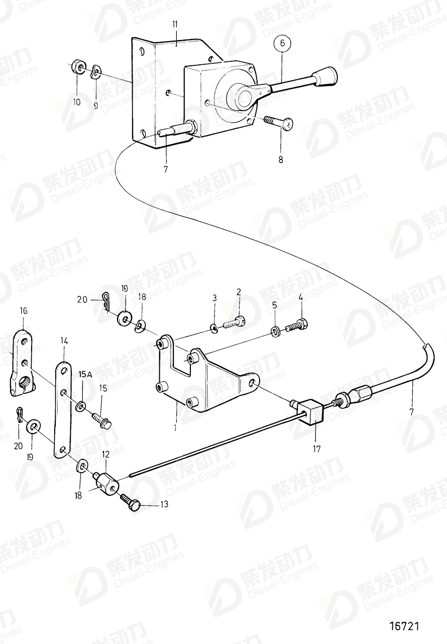 VOLVO Bracket 862354 Drawing